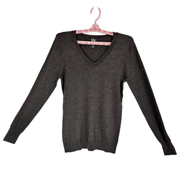 Worthington Sweaters - Worthington Womens V-Neck Sweater Size Small Gray Cotton Blend NWT Career Preppy